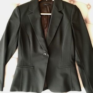 Elie Tahari brown all season wool jacket sz 4